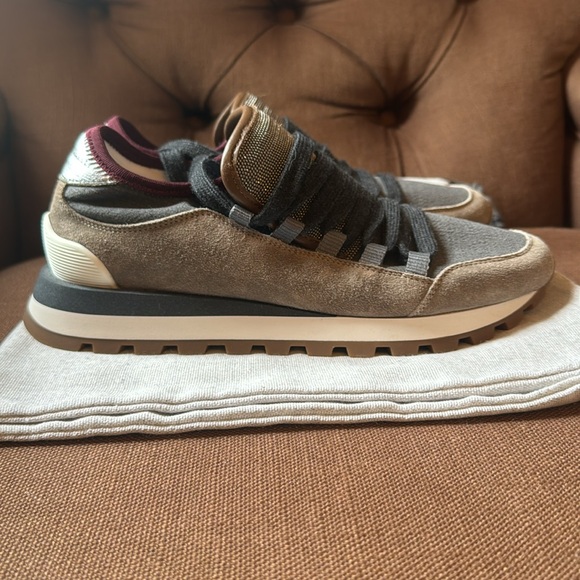New Brunello Cucinelli Monili Sneakers size 38 - Picture 3 of 10